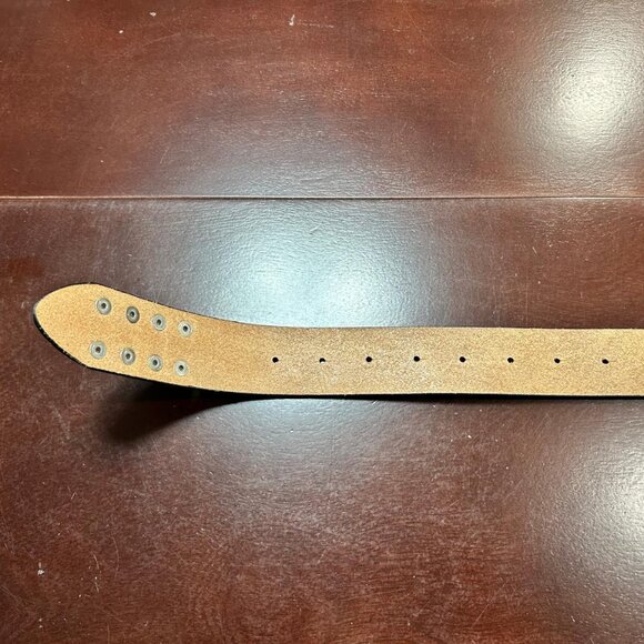 Christian Audigier Vintage Handmade Genuine Leather Belt (Stud Effect) - Picture 9 of 9